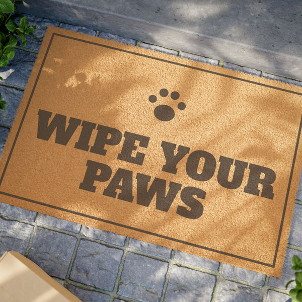 Wipe Your Paws Coir Doormat