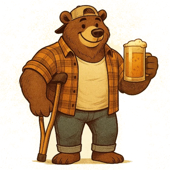 The Limping Bear mascot