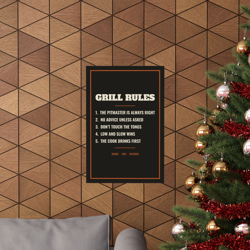 Grill Rules Poster
