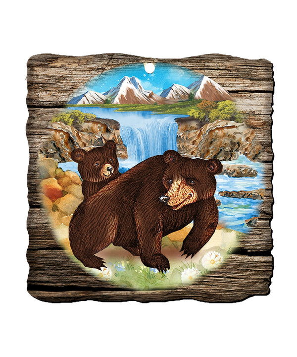 Bear Cabin Wildlife Door Decor