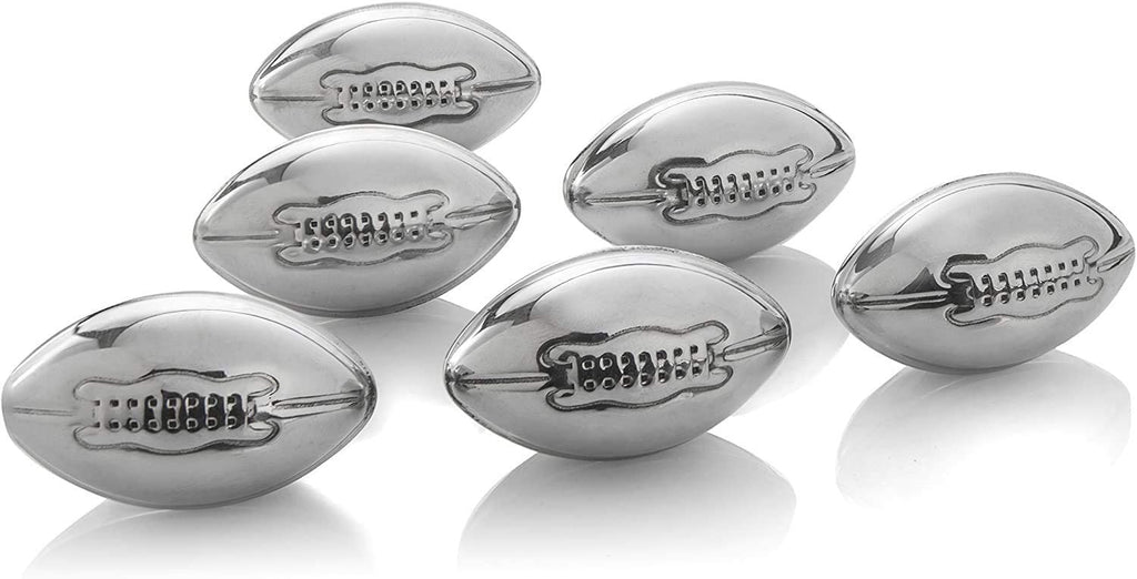 Whiskey Glasses & Football Chilling Stones Gift Set