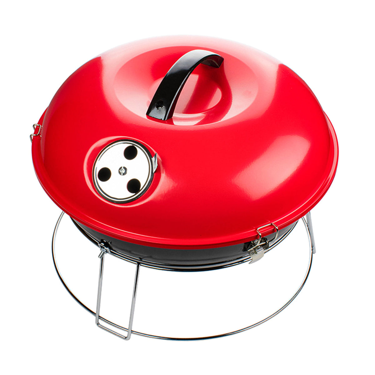 Brentwood 14 Inch Portable Charcoal BBQ Grill in Red-0