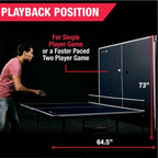 Official Size Blue Ping Pong Table Tennis Set with Net 2 Balls and 2 Paddles-3