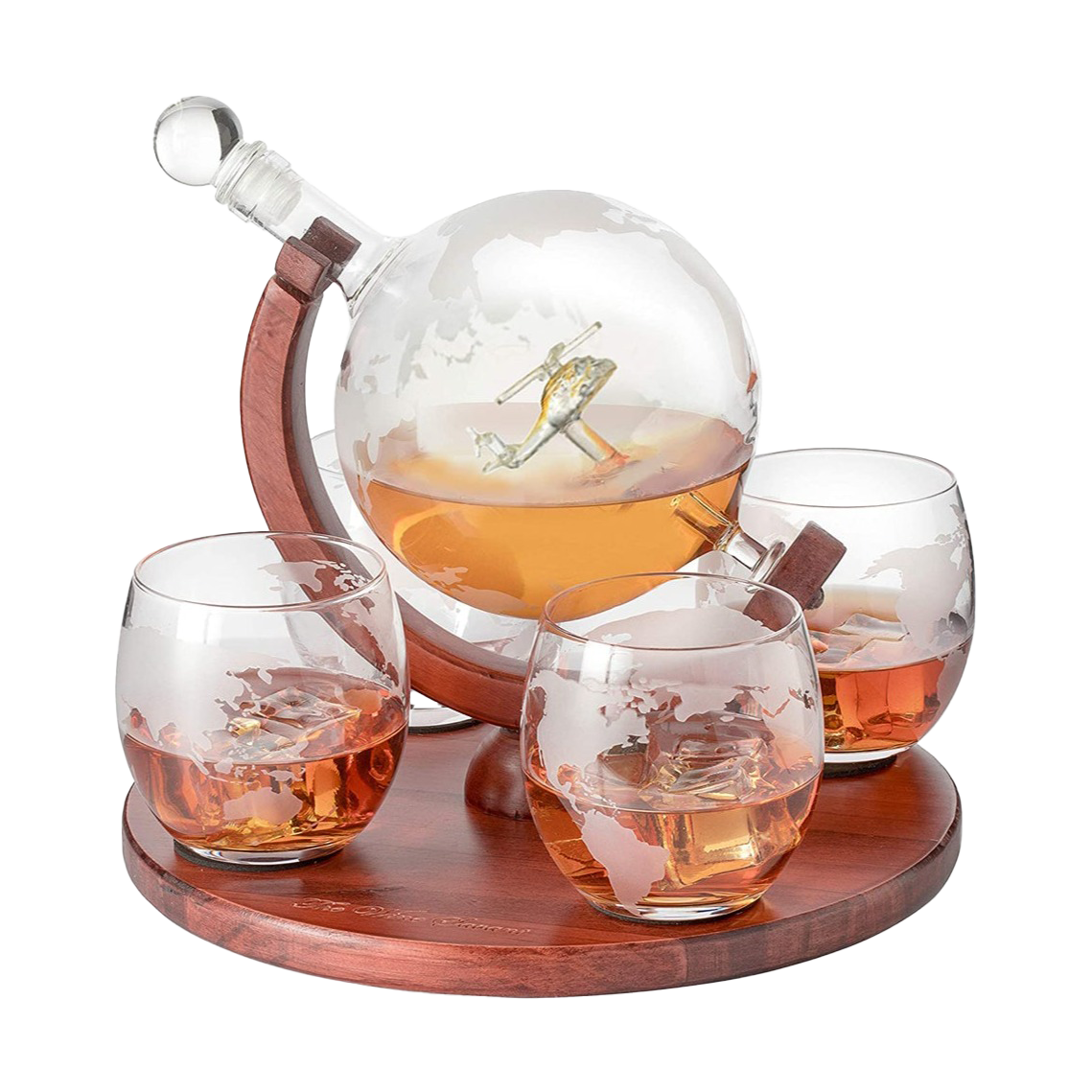 Helicopter Whiskey Decanter Gift Set-0