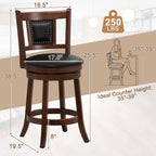 Ergonomic Swivel Bar Stools Set of Two-2