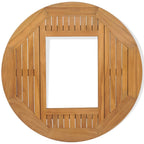 Beer Crate Tabletop Teak 27.6"-4